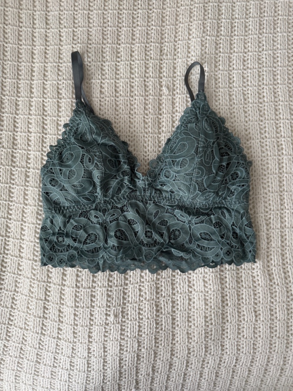 Lace Bralette in Sage Green – Women's Intimates